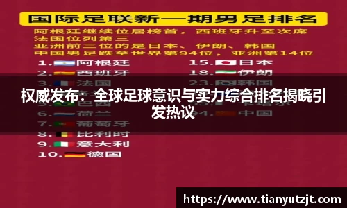 权威发布：全球足球意识与实力综合排名揭晓引发热议